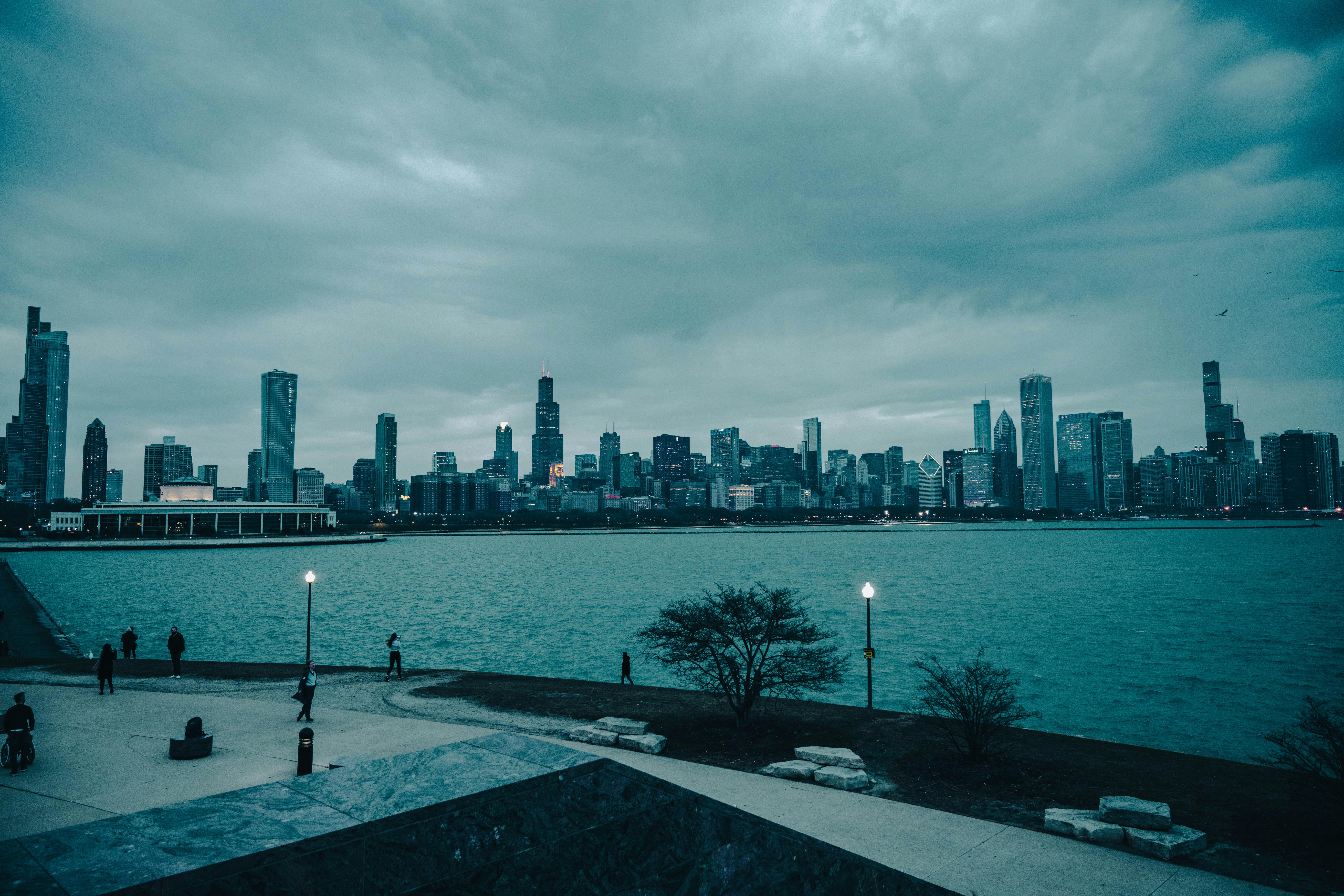 Terrain de camping pittoresque pour VR près de Chicago, Illinois avec vues en bordure de lac
