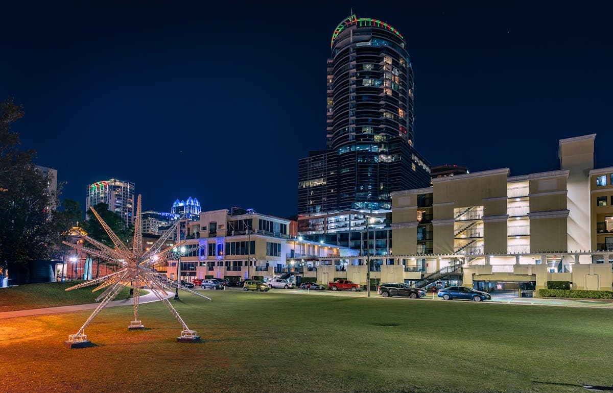 Terrains de camping Orlando Floride avec palmiers et emplacements VR