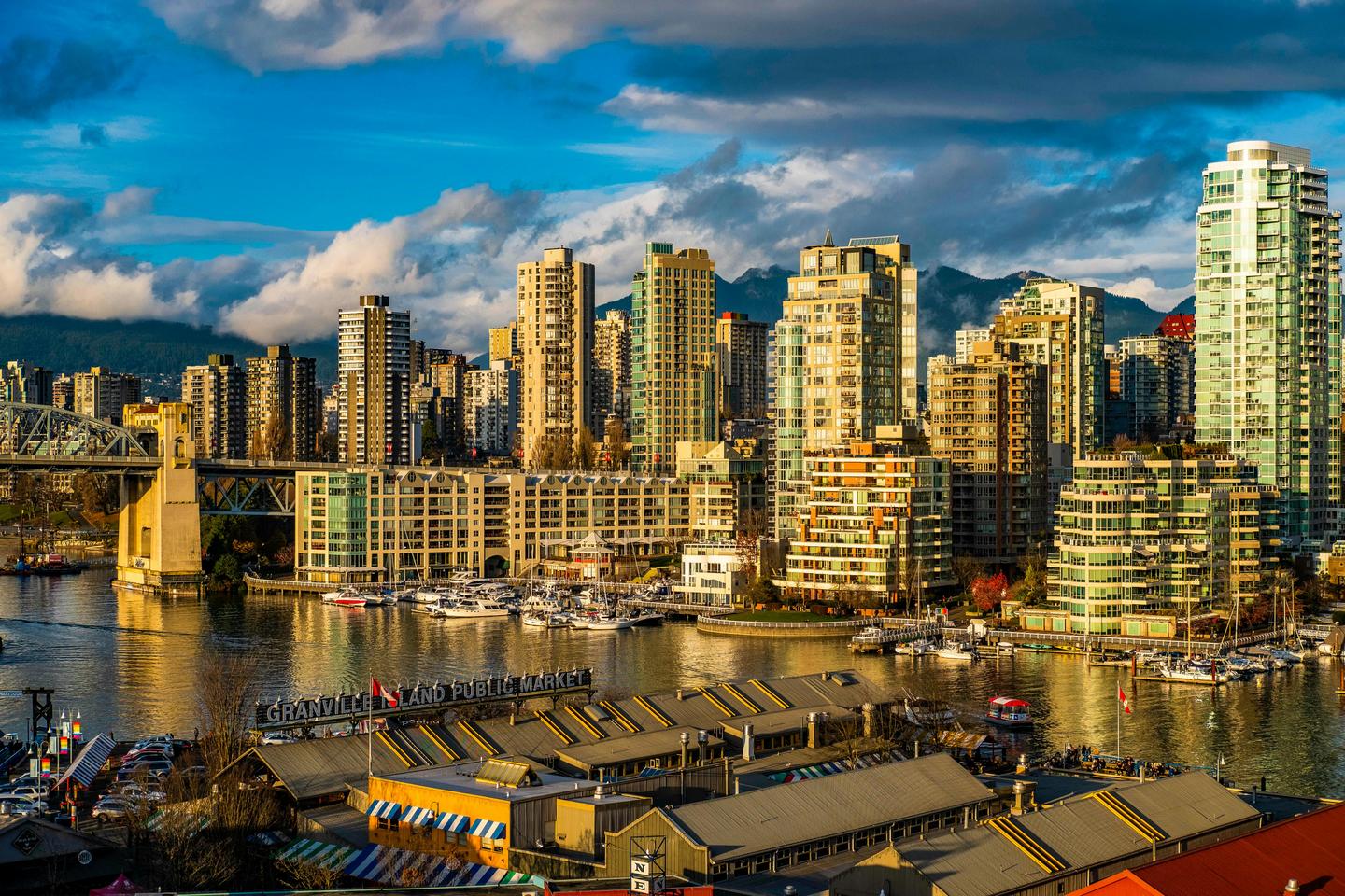 RV parked near Vancouver skyline during the 2026 World Cup.