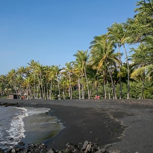 Punaluu Black Sand Beach